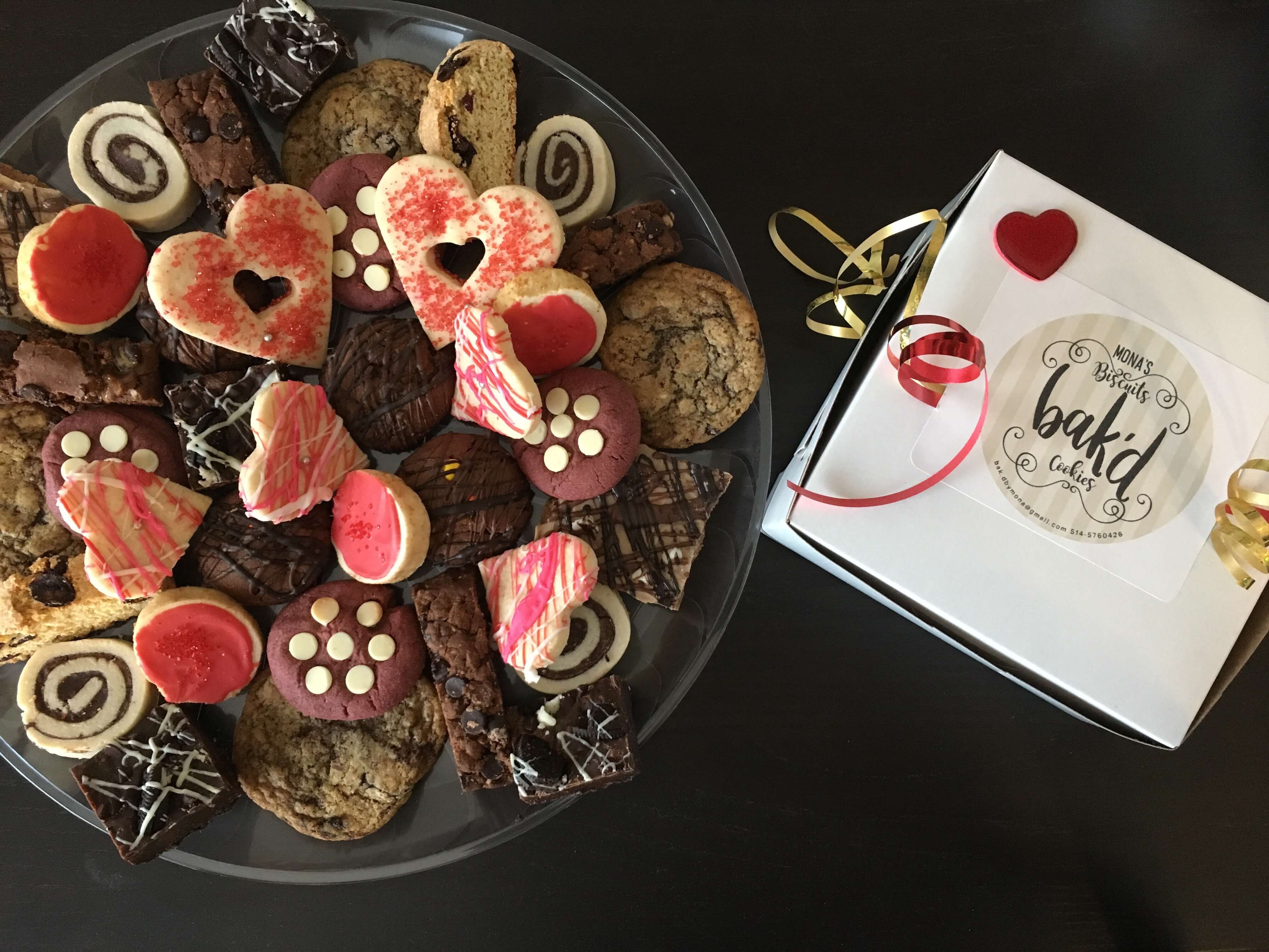 Valentines gift boxed and plattered