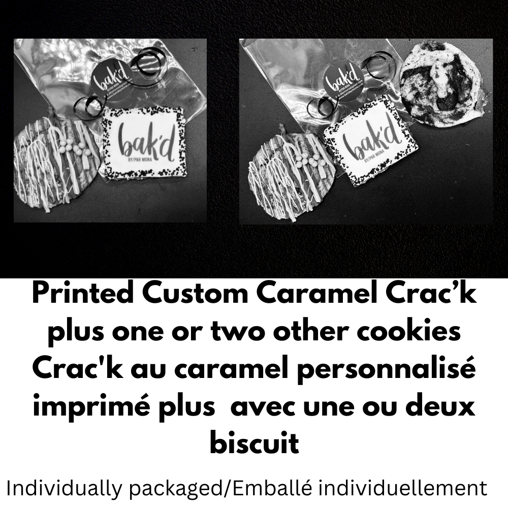 HOLIDAYS 2024 CUSTOM PRINTED LOGO WITH 1,2 OR 3 ADDITIONAL COOKIES