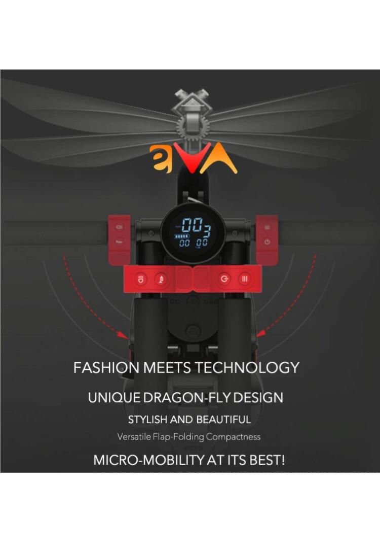 Thumbnail: eVA XS Compact Quadruple Folding Adult Electric Back-Pack Scooter