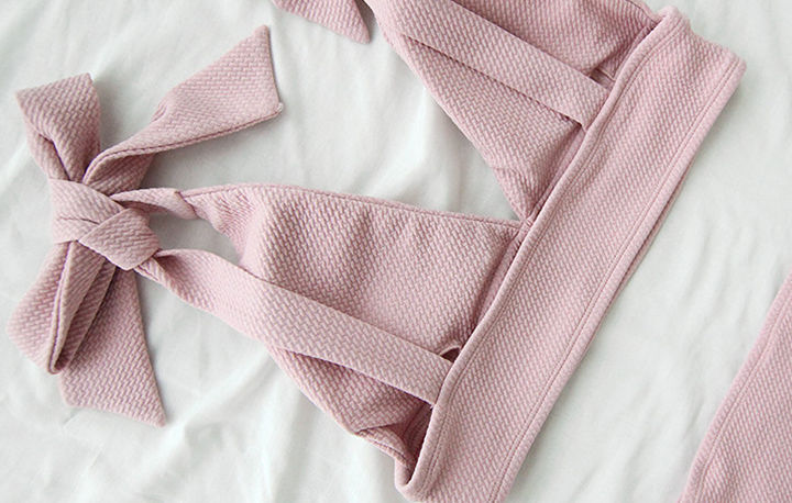 Thumbnail: High Waist Ribbons Swimsuit