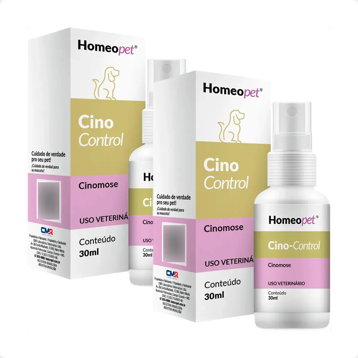 2 Homeopatia Cino Control Homeopet Cinomose Pet Real H 30ml