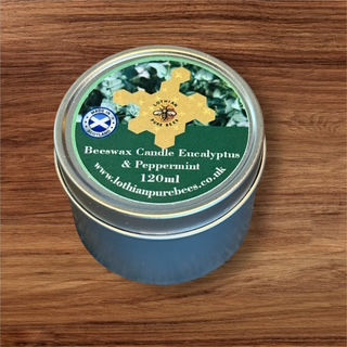 Eucalyptus & Peppermint Beeswax Candle
