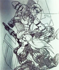 Hawkeye and Black Widow