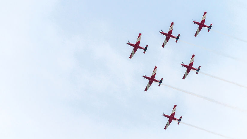 Planes in formation in an Air Display