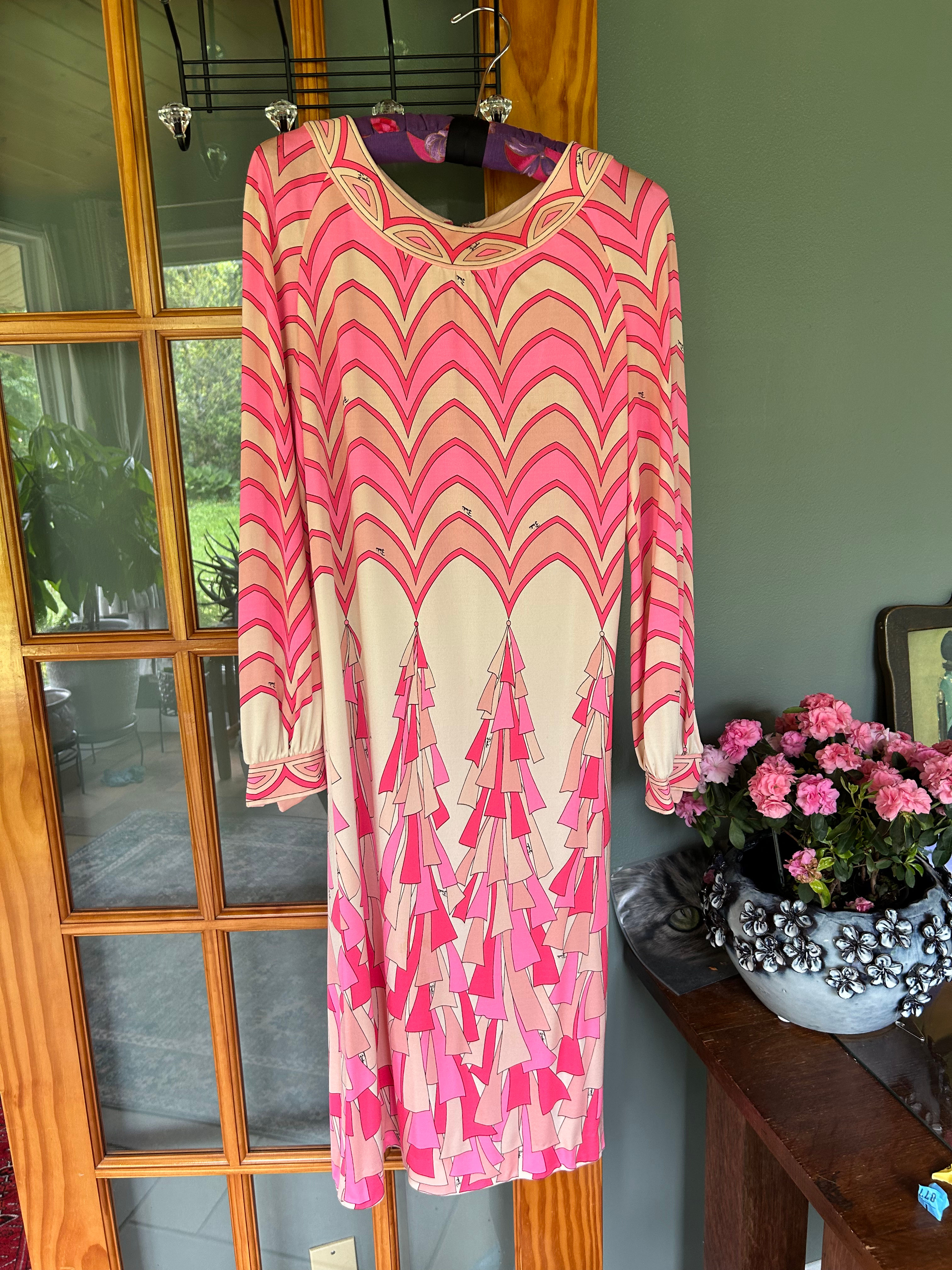 Vintage 1970s Emilio Pucci 14 Dress 