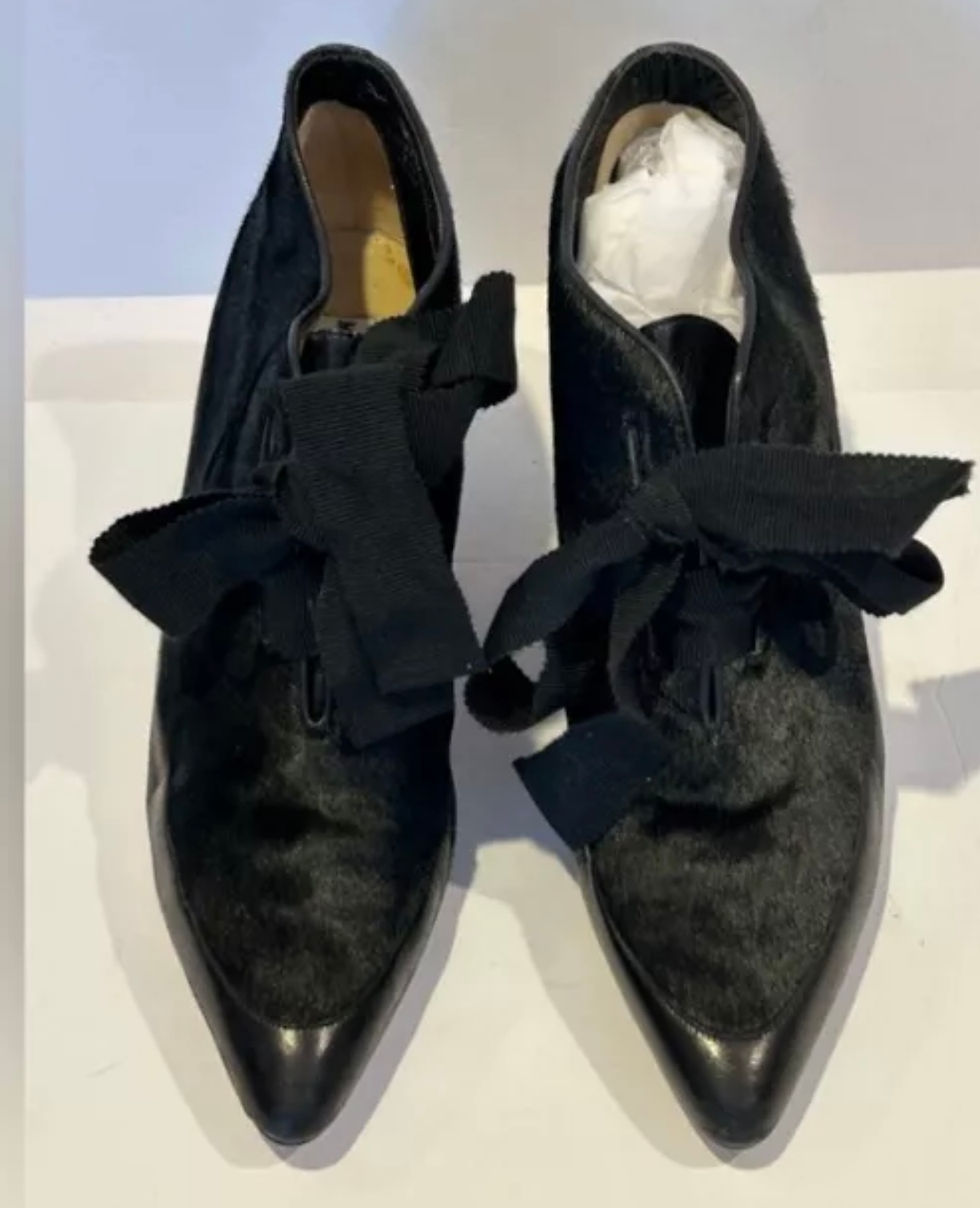 Vintage Manolo Blahnik Pony Booties EU 38.5