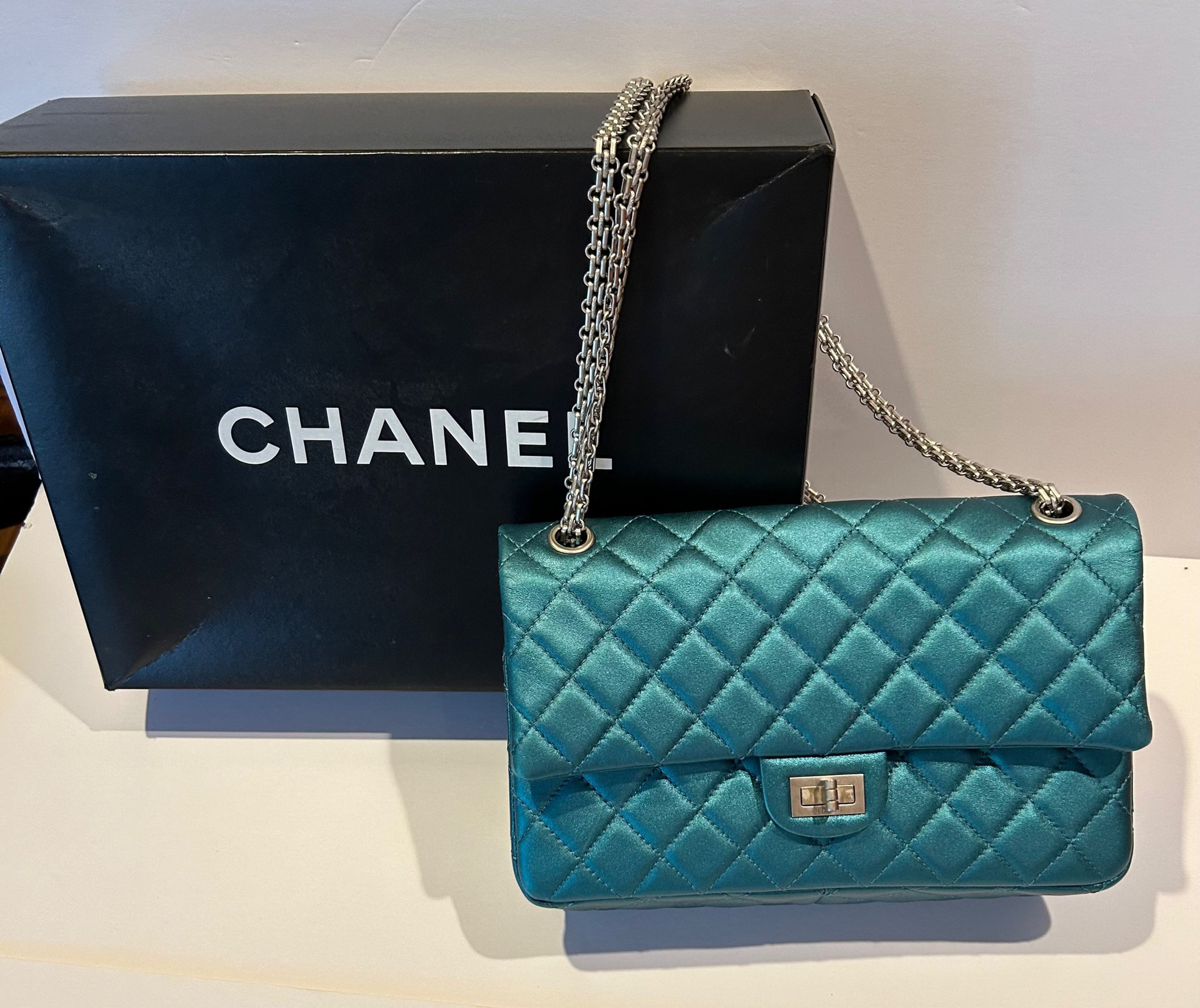 Vintage Chanel Satin Metallic Bag