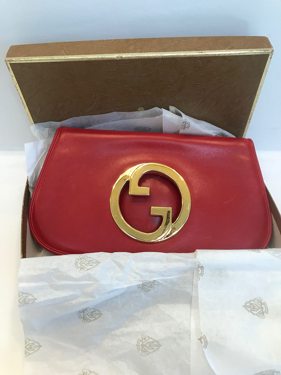 Thumbnail:  Vintage Gucci Blondie Clutch with Original Box  SOLD 