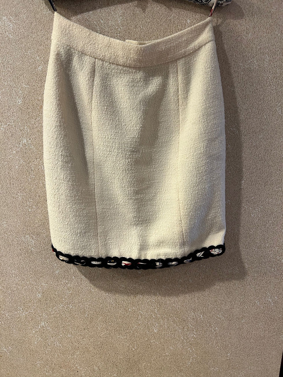 Thumbnail: Vintage Chanel FR 40 Playing Cards Suit  w Blouse 