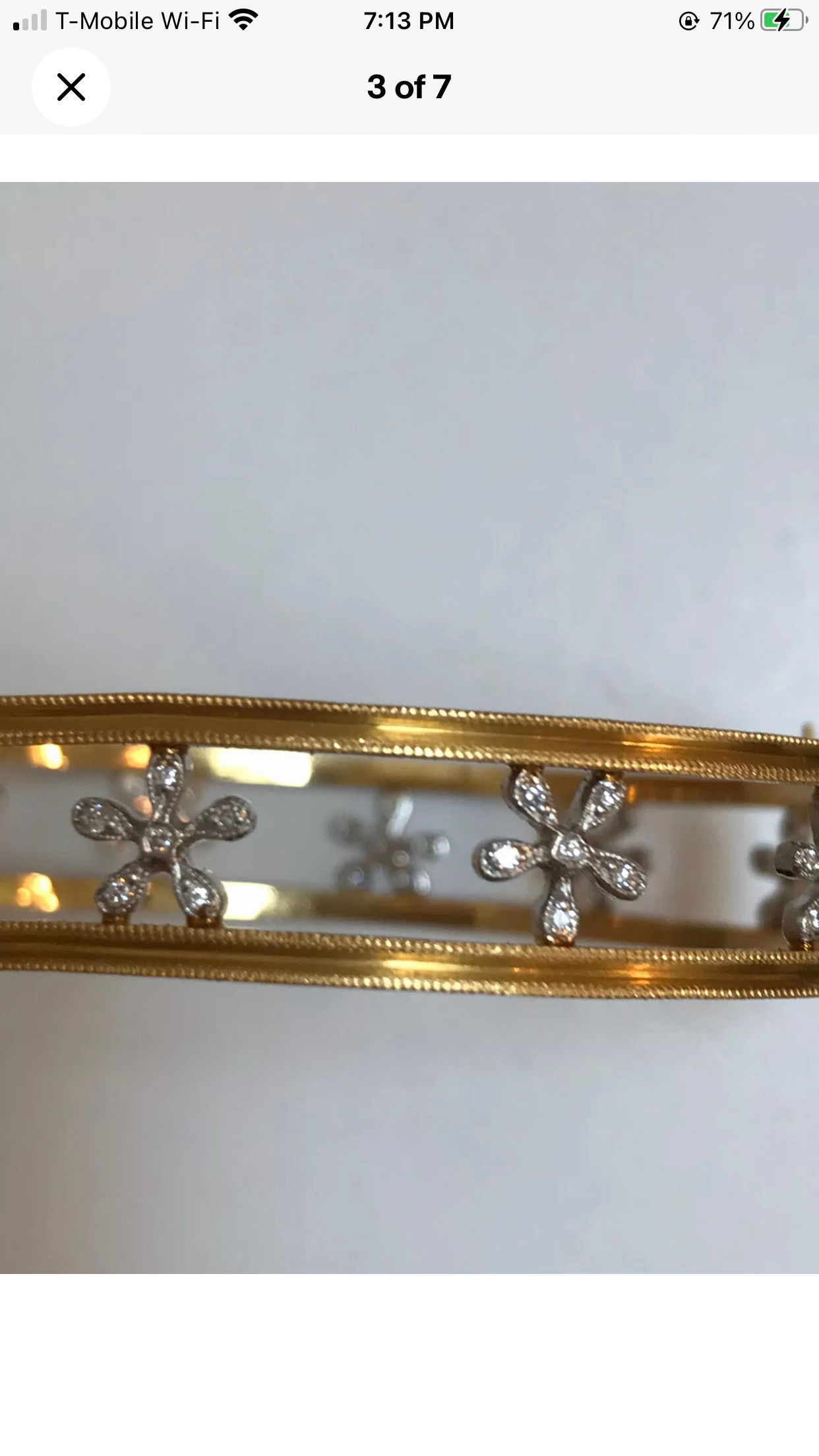 ❌ Sold Vintage Cathy Waterman Platinum Diamond Bracelet SOLD