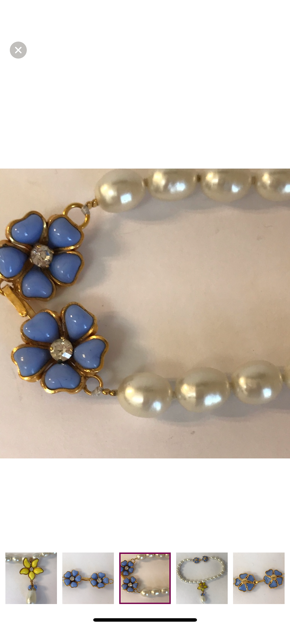 Thumbnail: Vintage Chanel Griproux Pearl Necklace  SOLD 