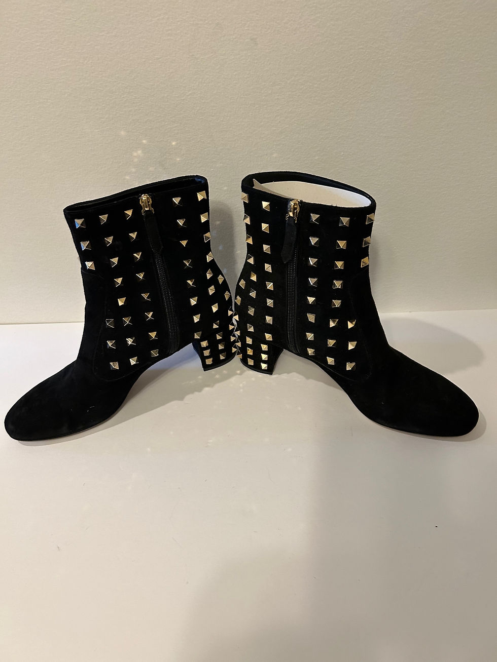 Thumbnail: Valentino  Rockstud Suede Booties EU 40 SOLD 