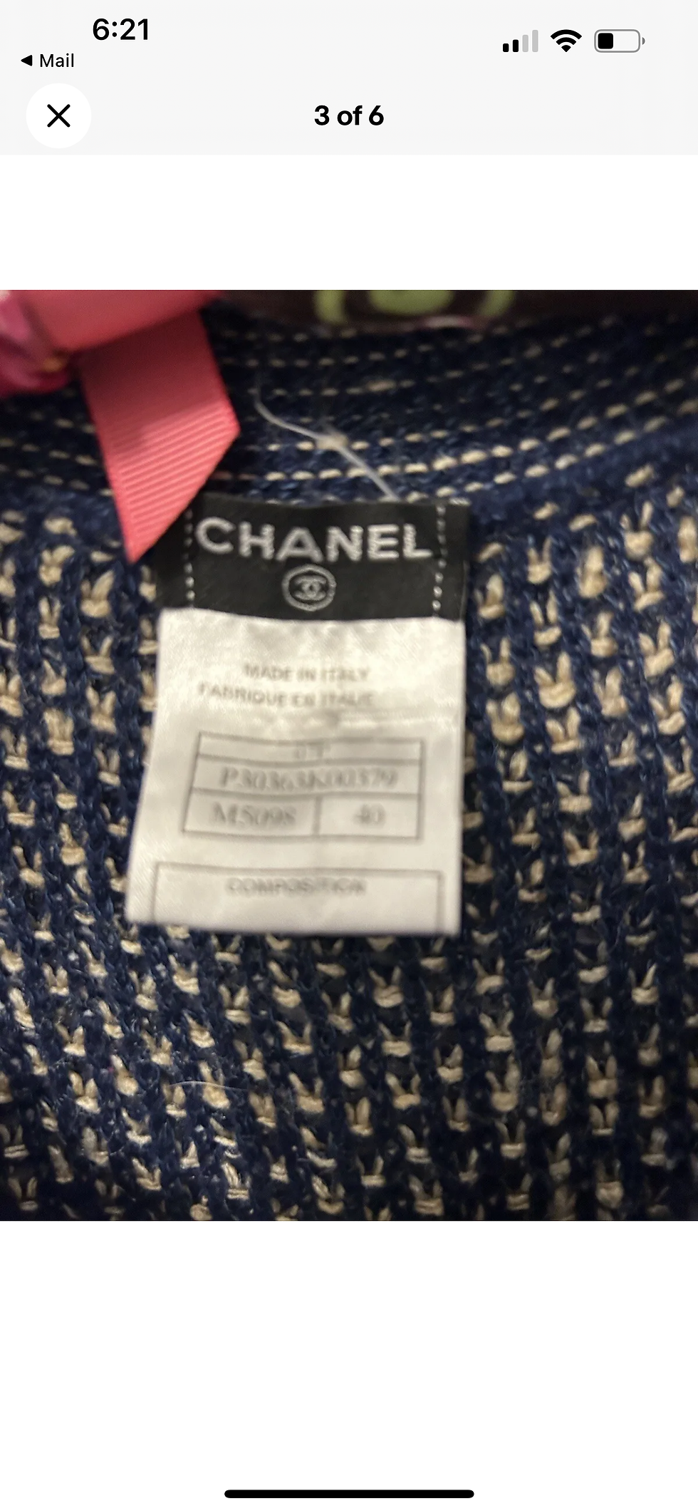 Thumbnail: Chanel FR 40 Silk Sweater 