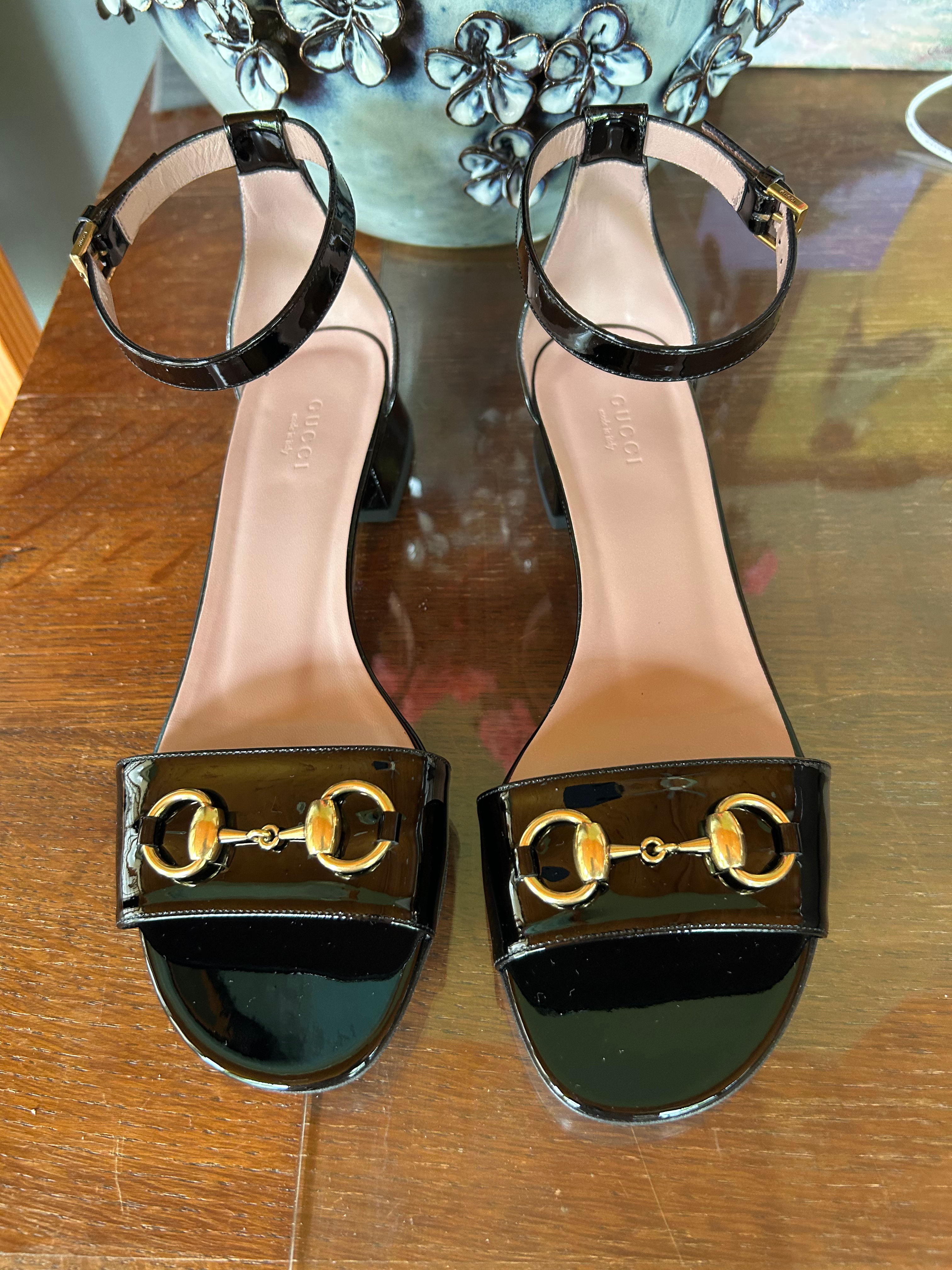 Gucci Patent 39 Flats New in Box 