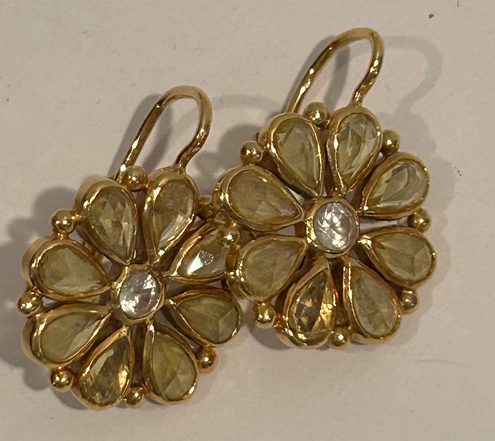 Thumbnail: SOLD Temple St Clair Large Sapphire  Earrings