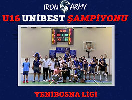 U16 TAKIMIMIZ YENİBOSNA LİGİNDE ŞAMPİYON OLARAK ADINI BİR KEZ DAHA EN İYİLER ARASINA YAZDIRDI.