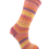 Thumbnail: Striped Pink, Yellow & Purple Handcranked Socks