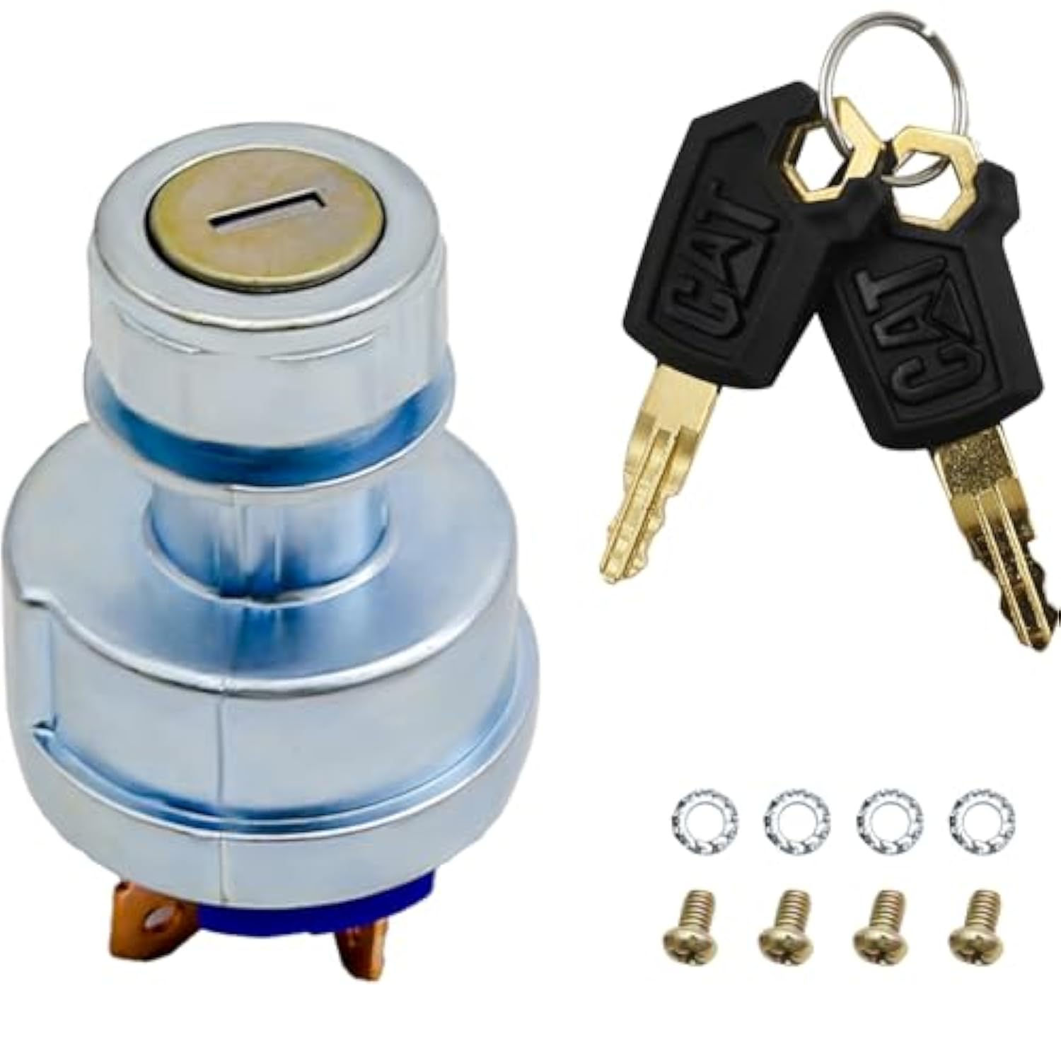 EATAKWARD 9G7641 New Ignition Switch with 2 Keys, Replacement for Caterpillar (