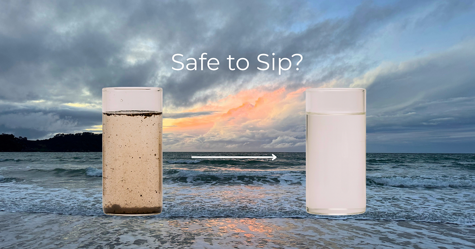 Safe to Sip? Dirty vs clean water tank.