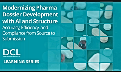 Modernizing Pharma Dossier Development with AI and Structure