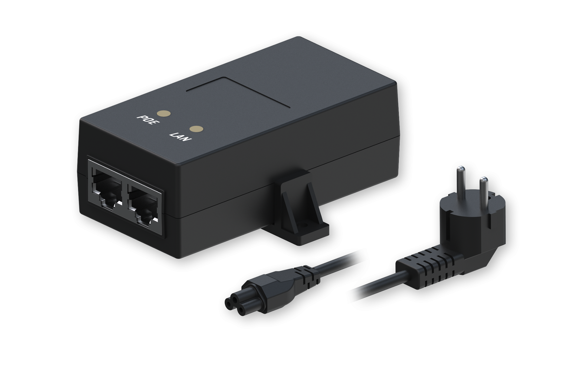 EU SINGLE PORT 10/100 MBPS PASSIVE POE INJECTOR, 19 W