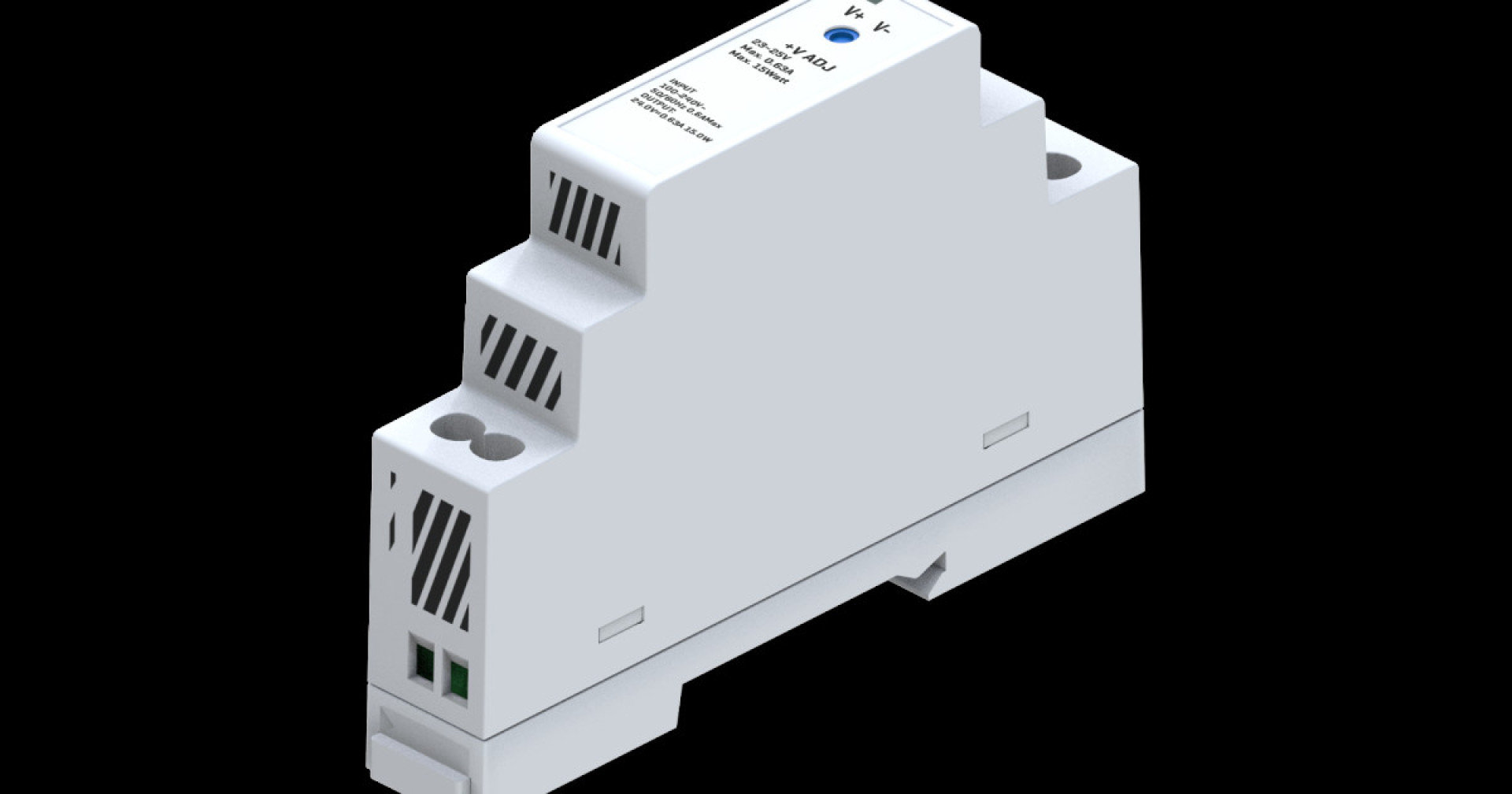 DIN RAIL POWER SUPPLY, 15 W, 24 V