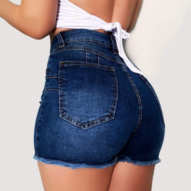 Miniatura: Shorts Women Jean Denim Short Straight