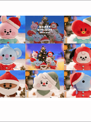 BTS - BT21 Holiday Standing Plushies (until 30/11)