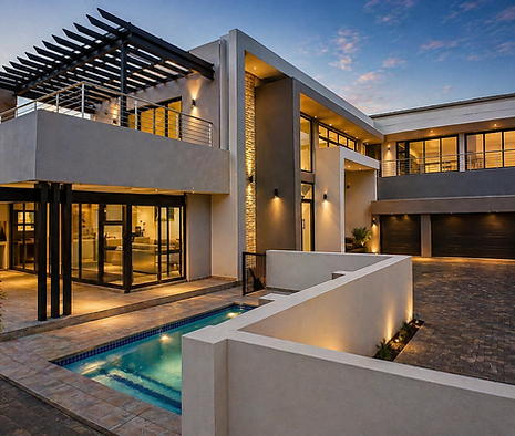 Build a grand new house of 610m2 in Pretoria East
