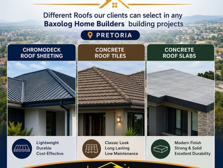 Different roofs for new houses