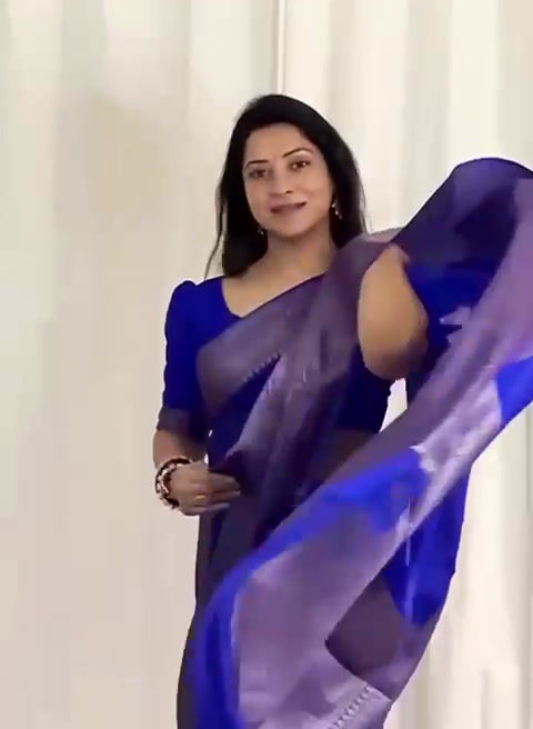 Thumbnail: Soft lichi silk saree