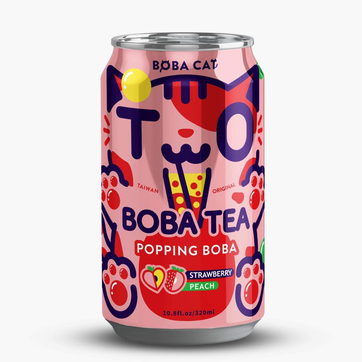  BOBA TEA STRAWBERRY PEACH