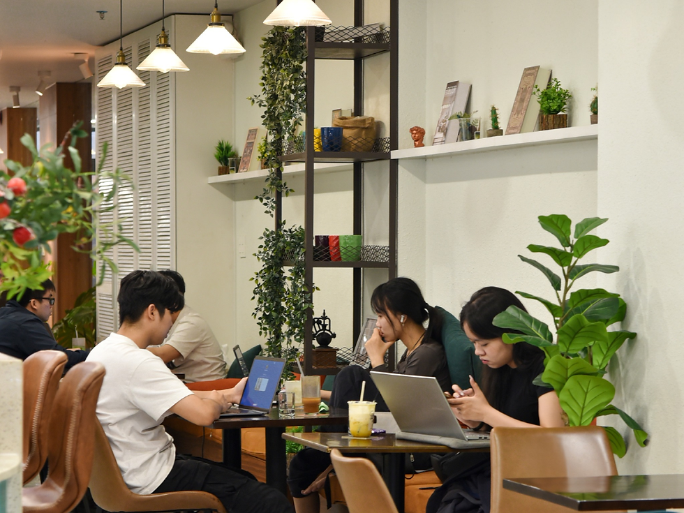 Không gian tại Mangrove Coffee & Tea đa năng, phù hợp với nhiều mục đích