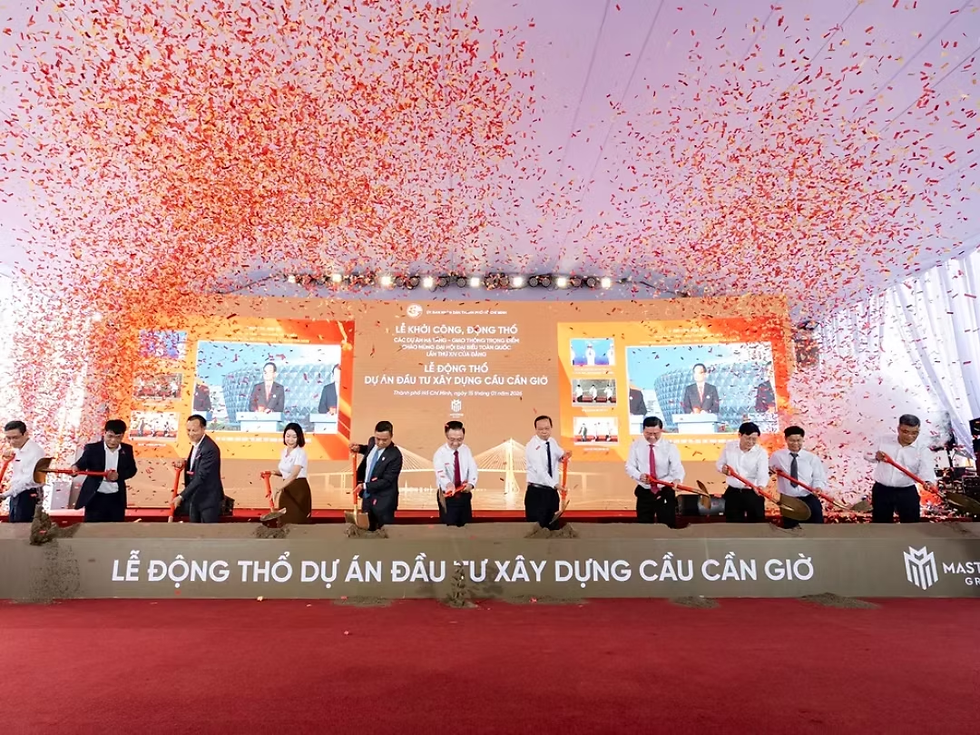 Lễ động thổ dự án đầu tư xây dựng cầu Cần Giờ diễn ra vào tháng 1/2026
