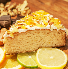 Get a bite orange vanila cake