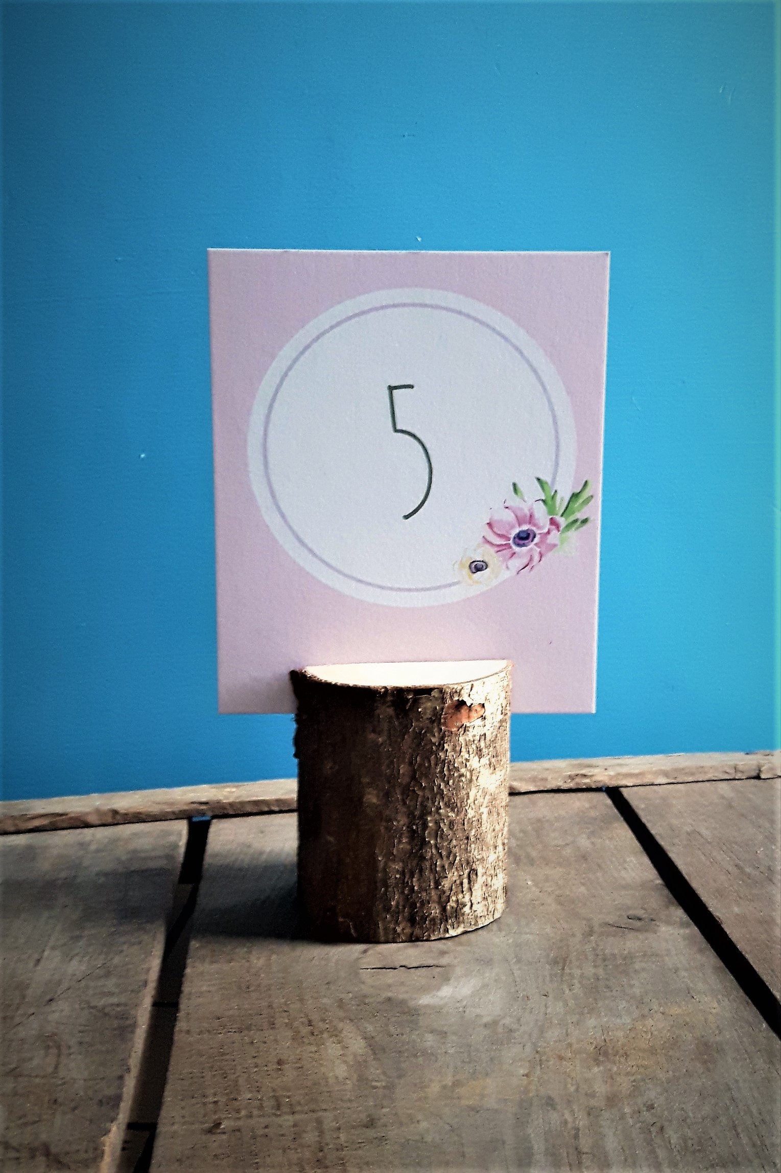 Wood card holder