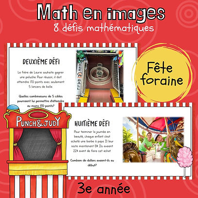 Maths par l'image - Fête foraine (3e)
