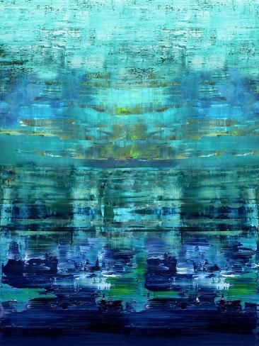 Art Print_ Aqua Reflections by Allie Corbin _ 12x9in.jpg