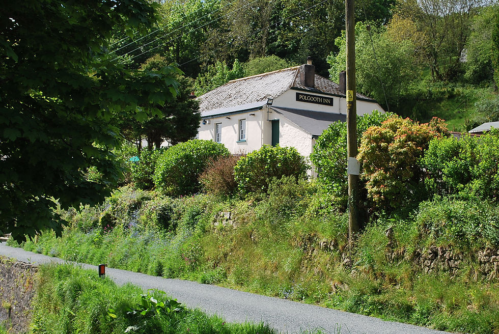 The Lodge, Polgooth close to a village pub