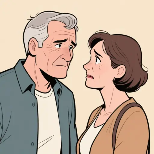 Un couple en difficulté