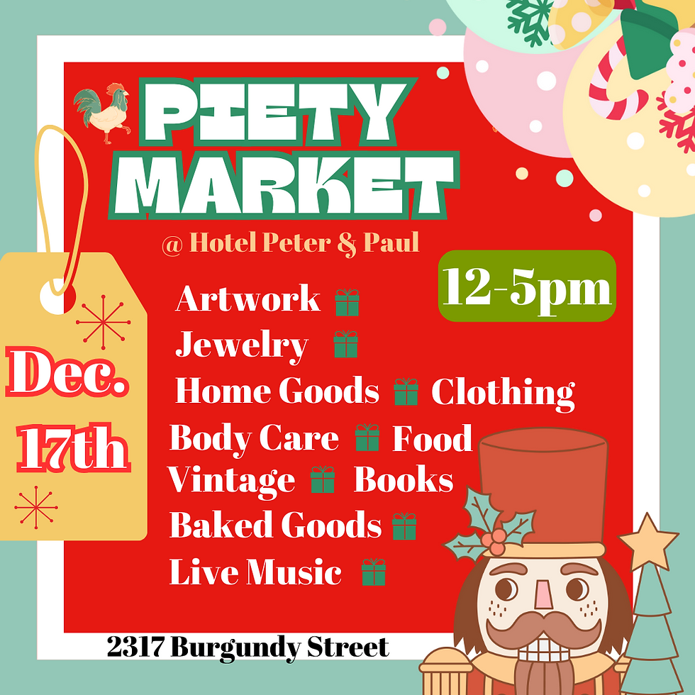 Piety Market @ Hotel Peter + Paul