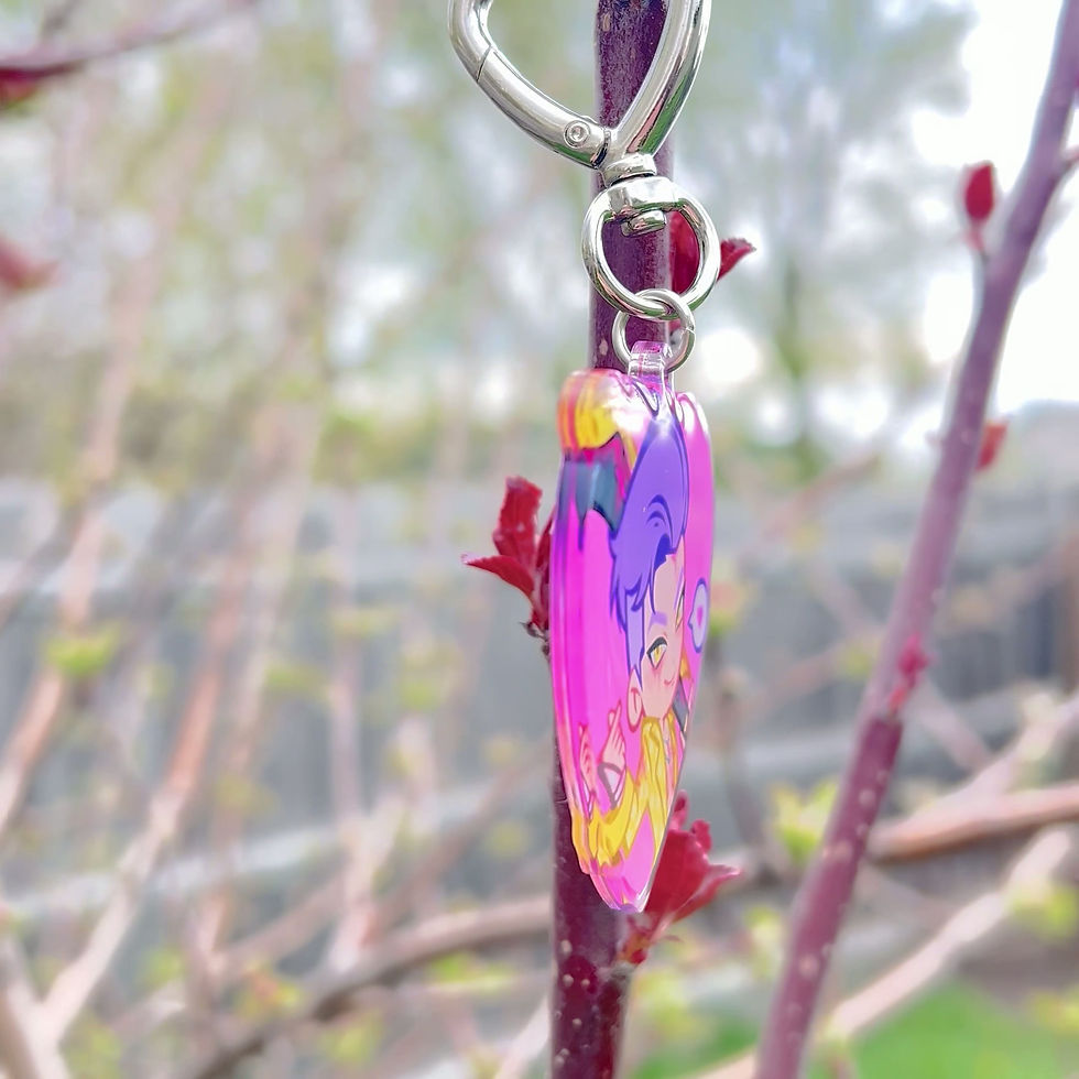 Thumbnail: Trickster Inspired Fanart - Death by Delight Keychain | DBD Horror Charm