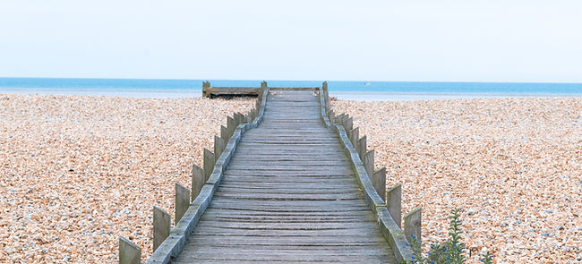 Greatstone Beach Walkway, taken by and owned by Clifford Turner