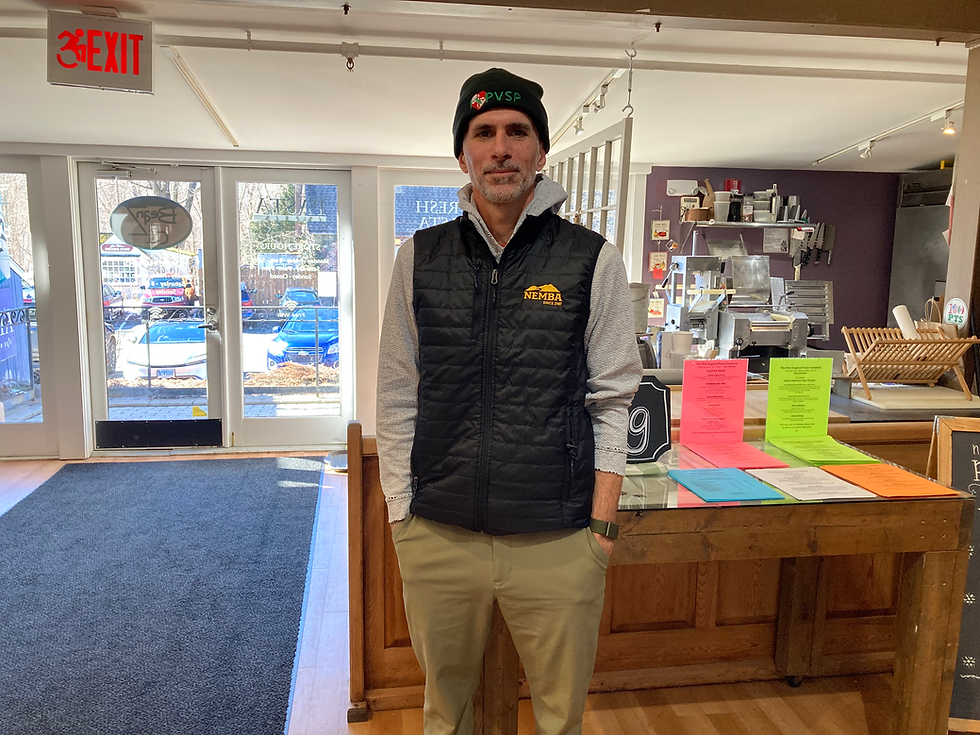 Mick Ferraro at BeanZ in Avon. (Carl Wiser)