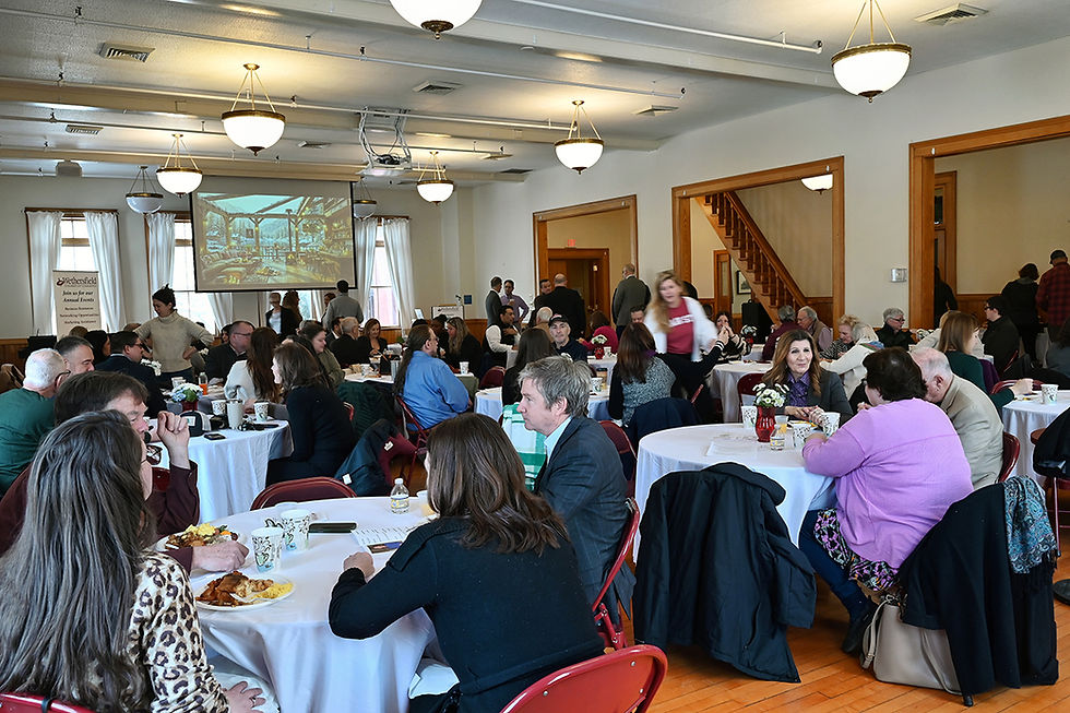 It was a full house at the annual State of the Town Breakfast at the Keeney Memorial Cultural Center.