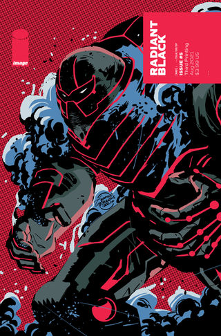 RADIANT BLACK #5 CLIFFHANGER HOOKS MORE READERS, REPRINT SELLS-OUT AT DISTRIBUTOR LEVEL DAY OF RELEA