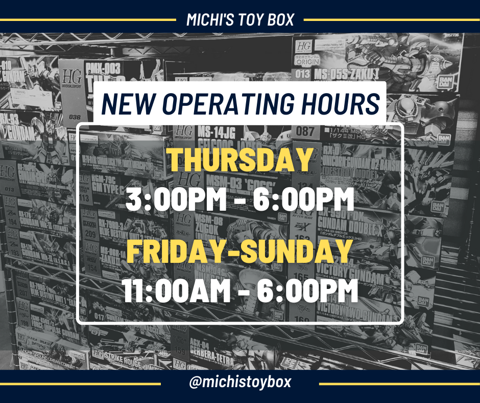 NEW Hours of Operation
