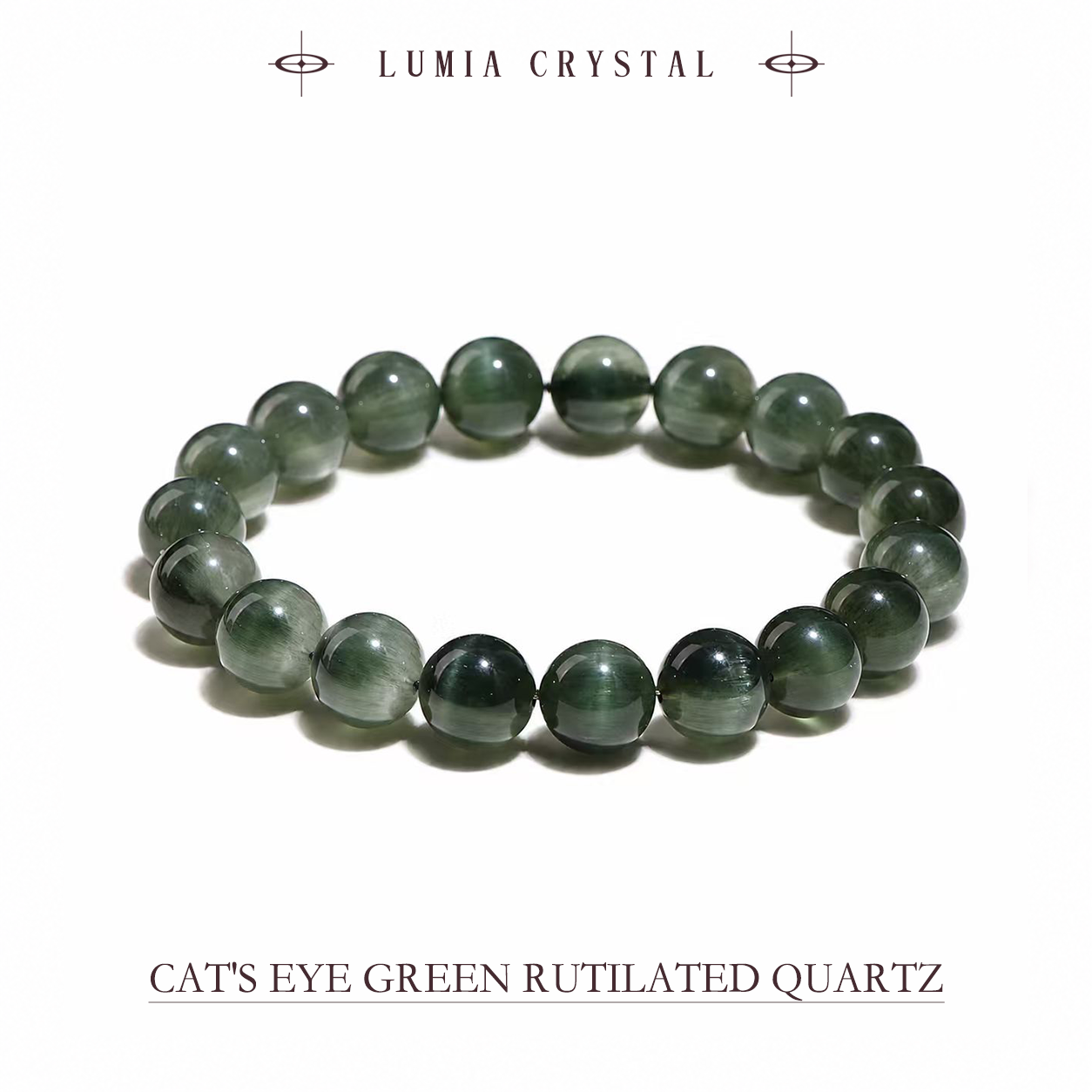 Cat’s Eye Green Rutilated Quartz | The Stone of Wealth & Abundance
