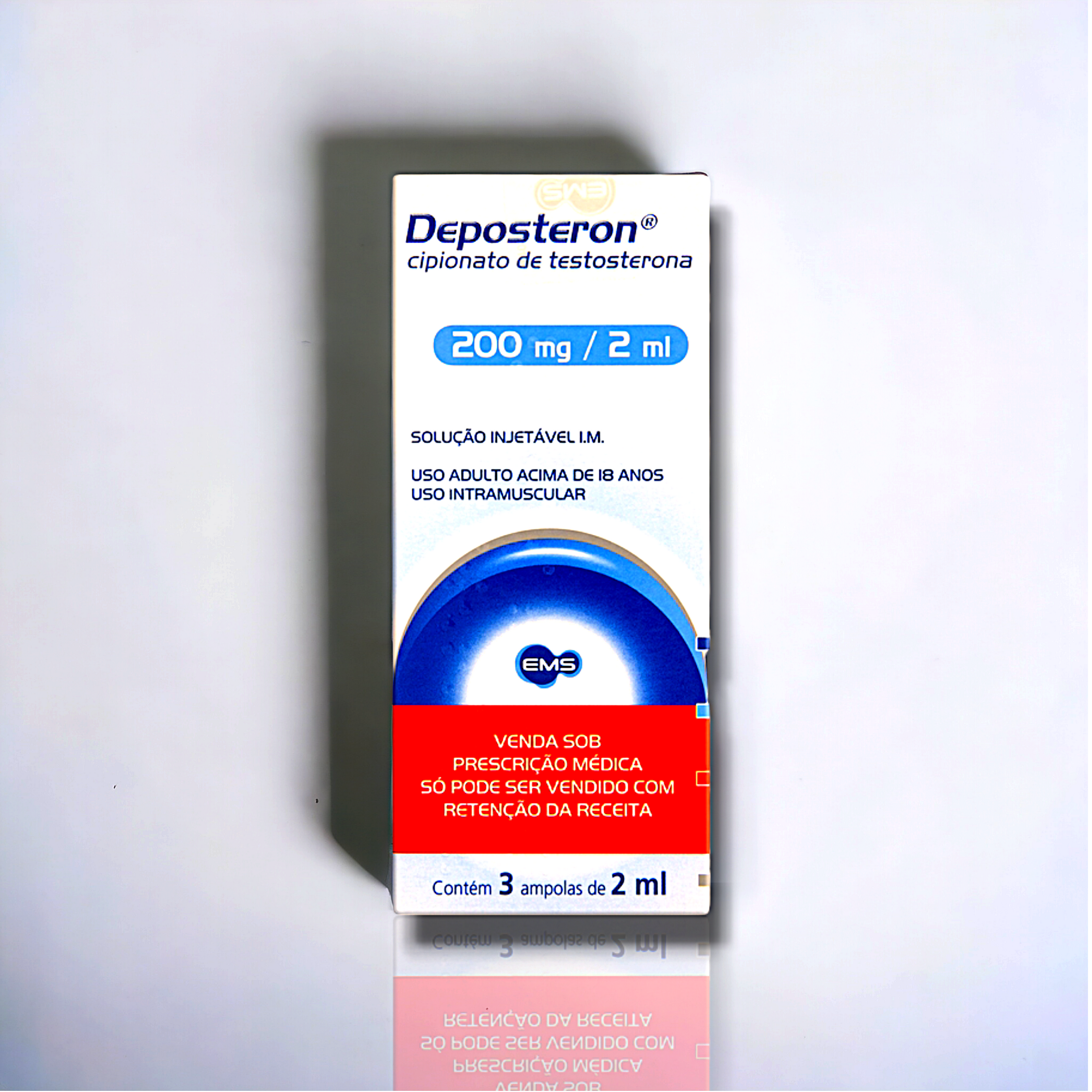 Deposteron - 200mg/2mL - 3amp 2mL cada