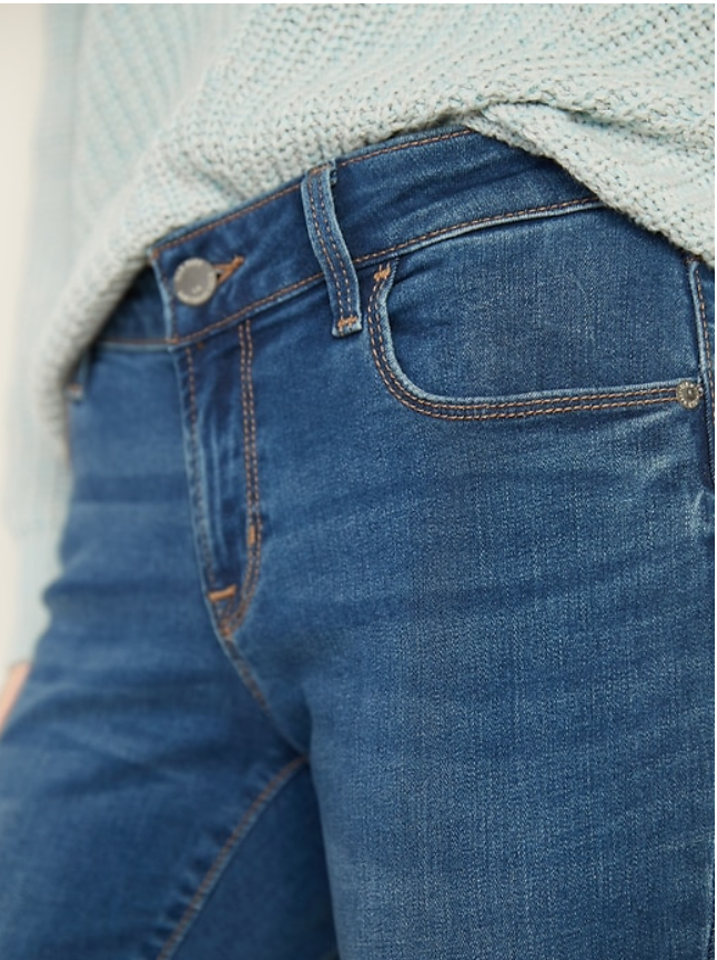 Thumbnail: ON Low-Rise Rockstar Super Skinny Jeans 4 Long Med Wash
